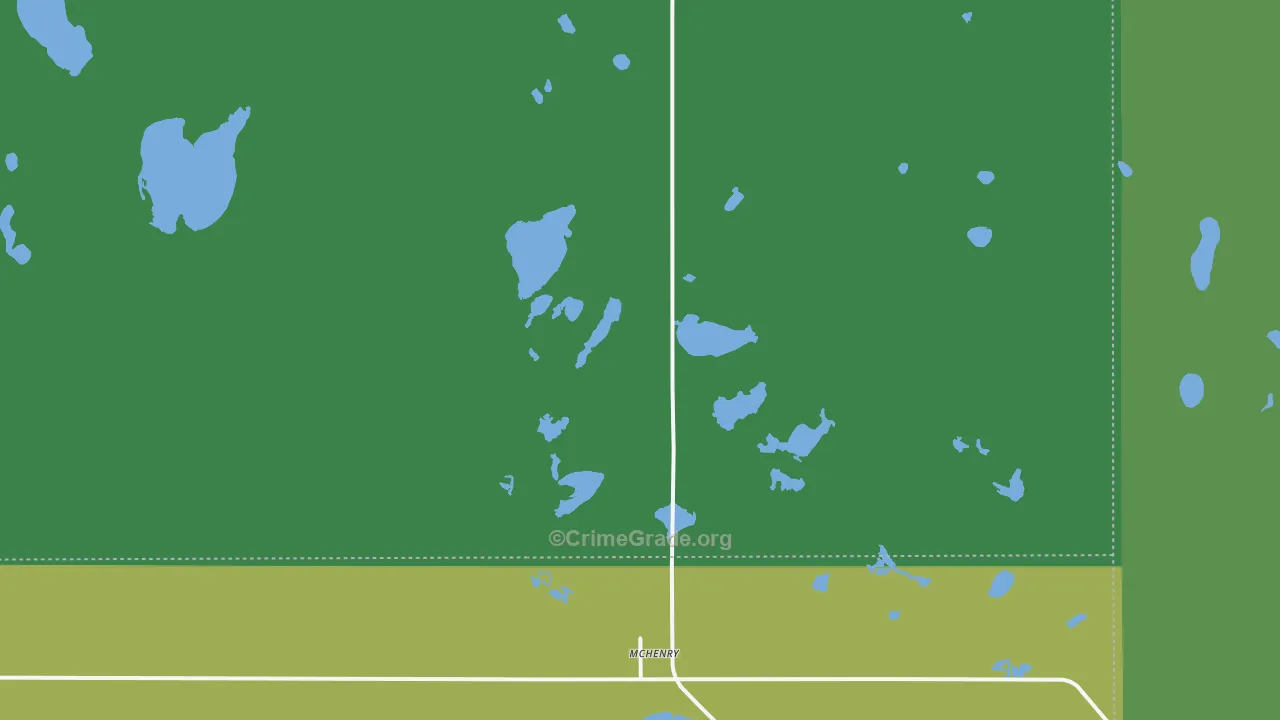 Mchenry, ND Map of Assault Rates