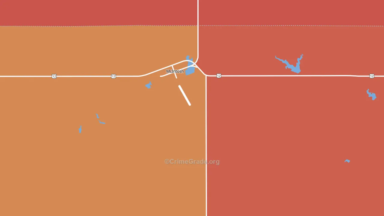 McIntosh, SD Map of Assault Rates