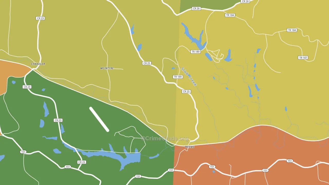 McIntyre, OH Map of Assault Rates