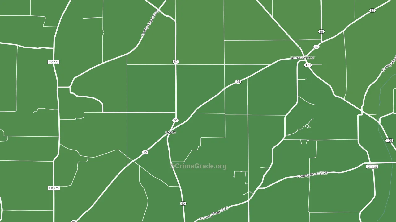 McKay, OH Map of Assault Rates