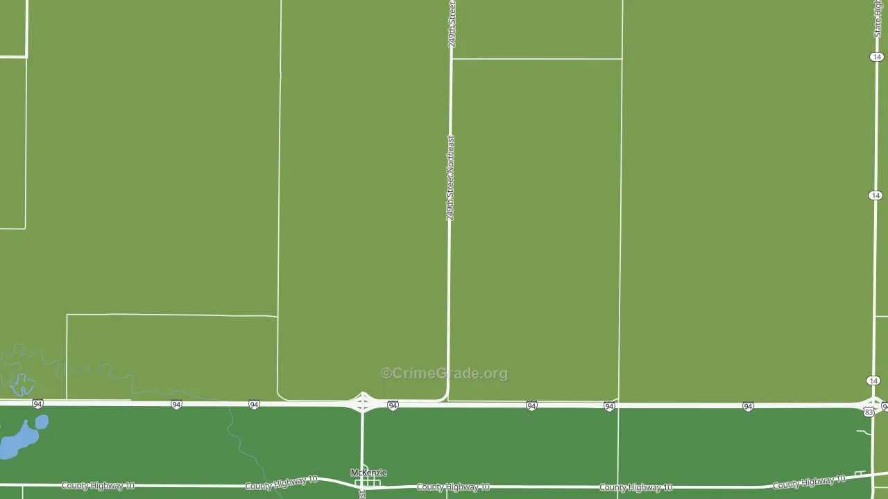 Mckenzie, ND Map of Assault Rates