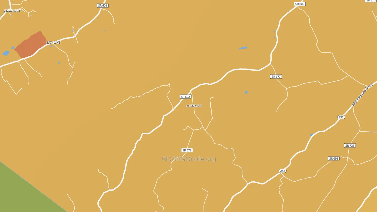 McKinley, VA Map of Assault Rates