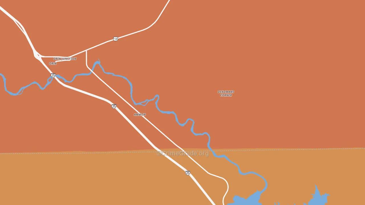 McKinley, WY Map of Assault Rates