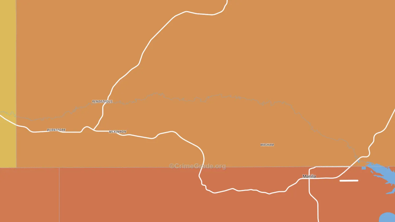 McKinnon, WY Map of Assault Rates