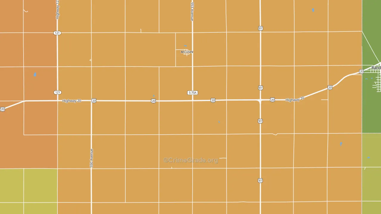 Mclean, NE Map of Assault Rates