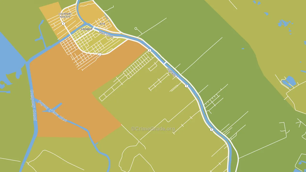 McLeod, LA Map of Assault Rates