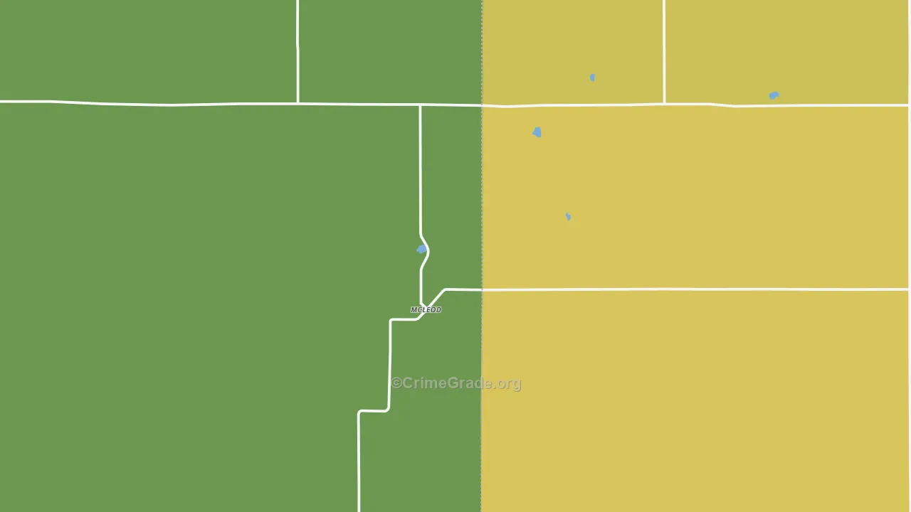 Mcleod, ND Map of Assault Rates