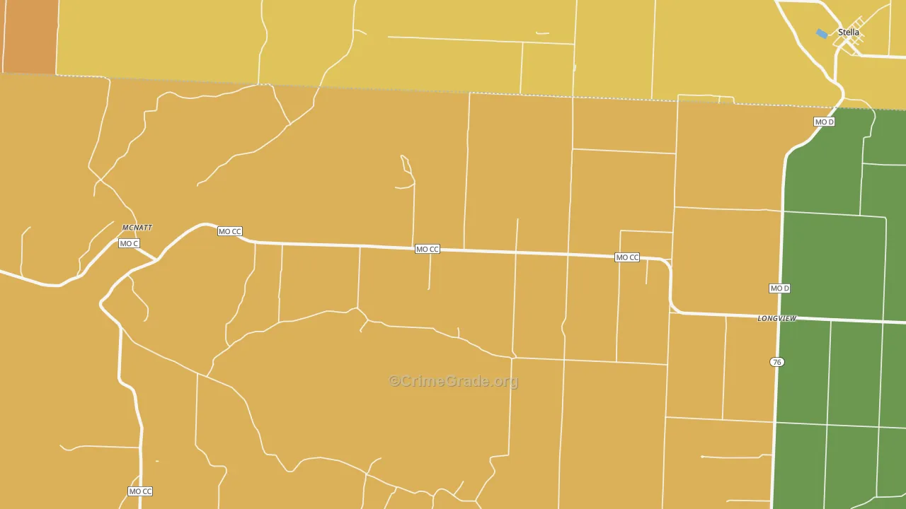 McNatt, MO Map of Assault Rates