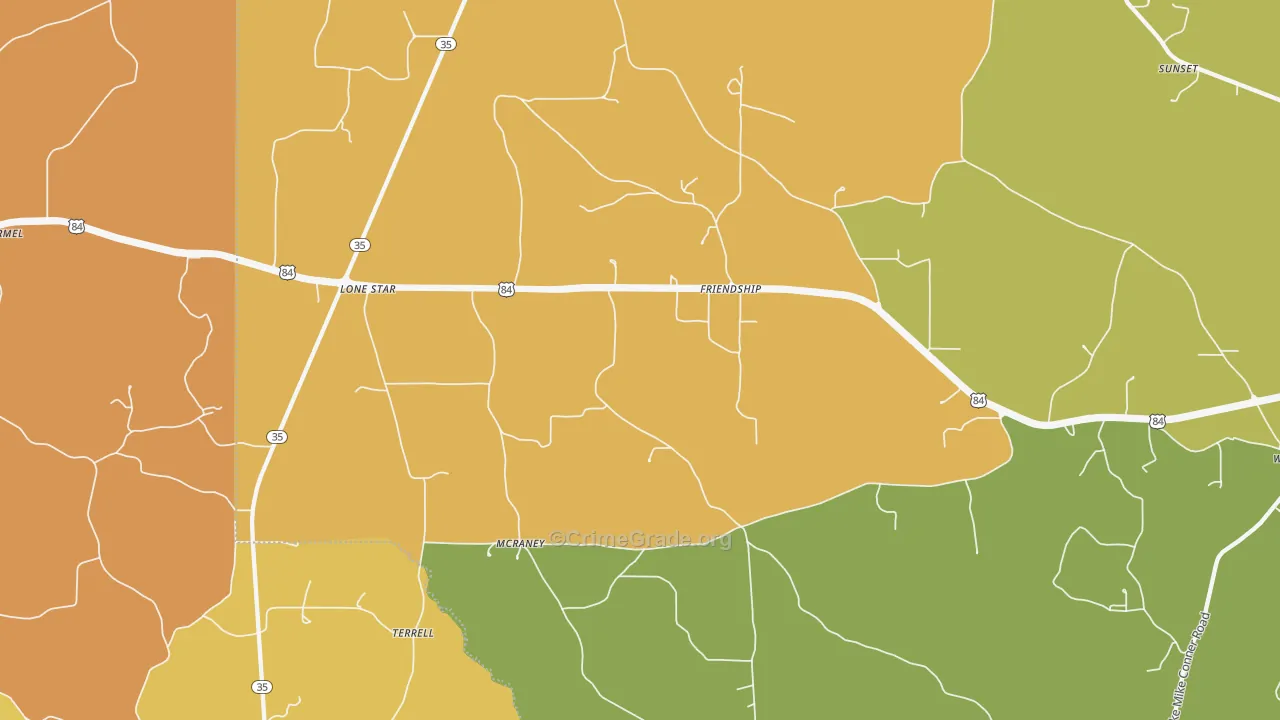 McRaney, MS Map of Assault Rates