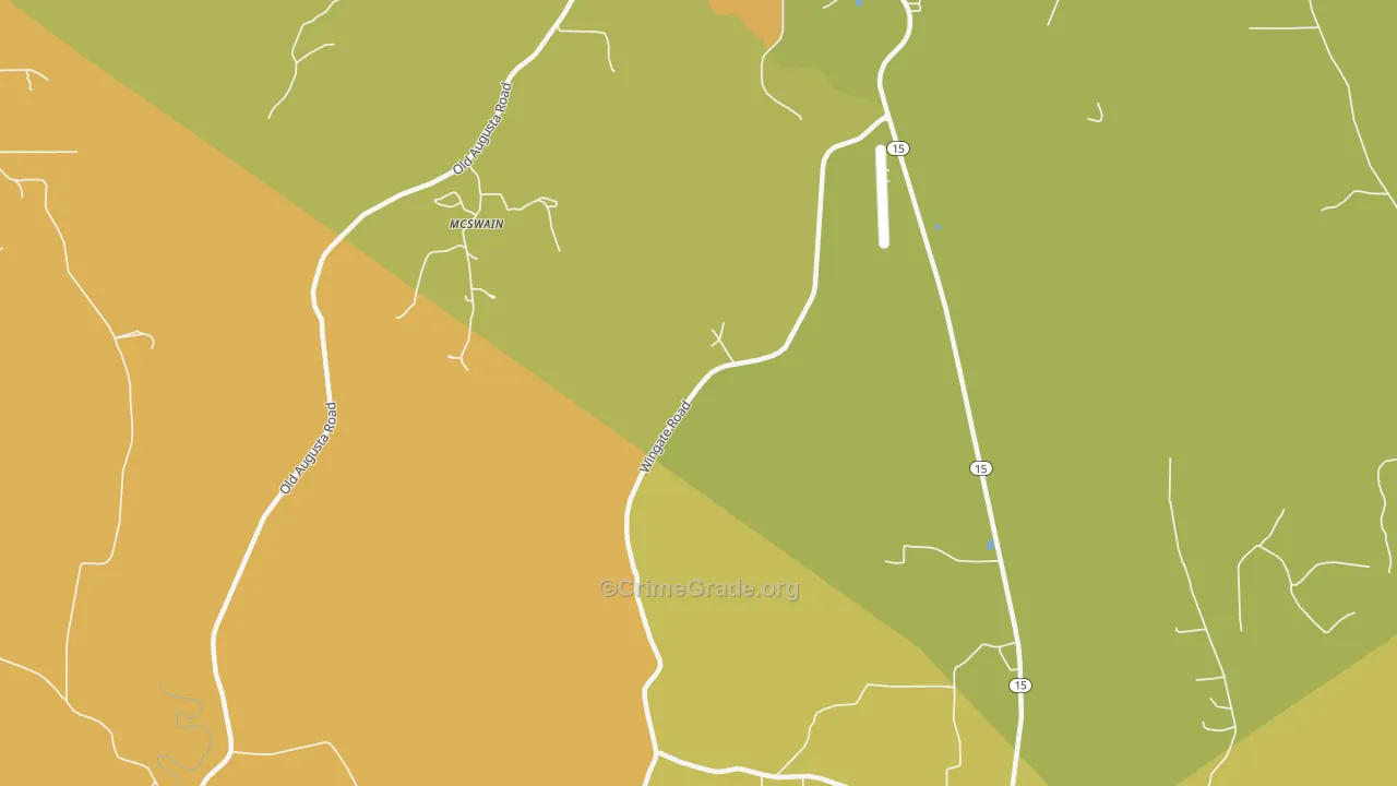 McSwain, MS Map of Assault Rates