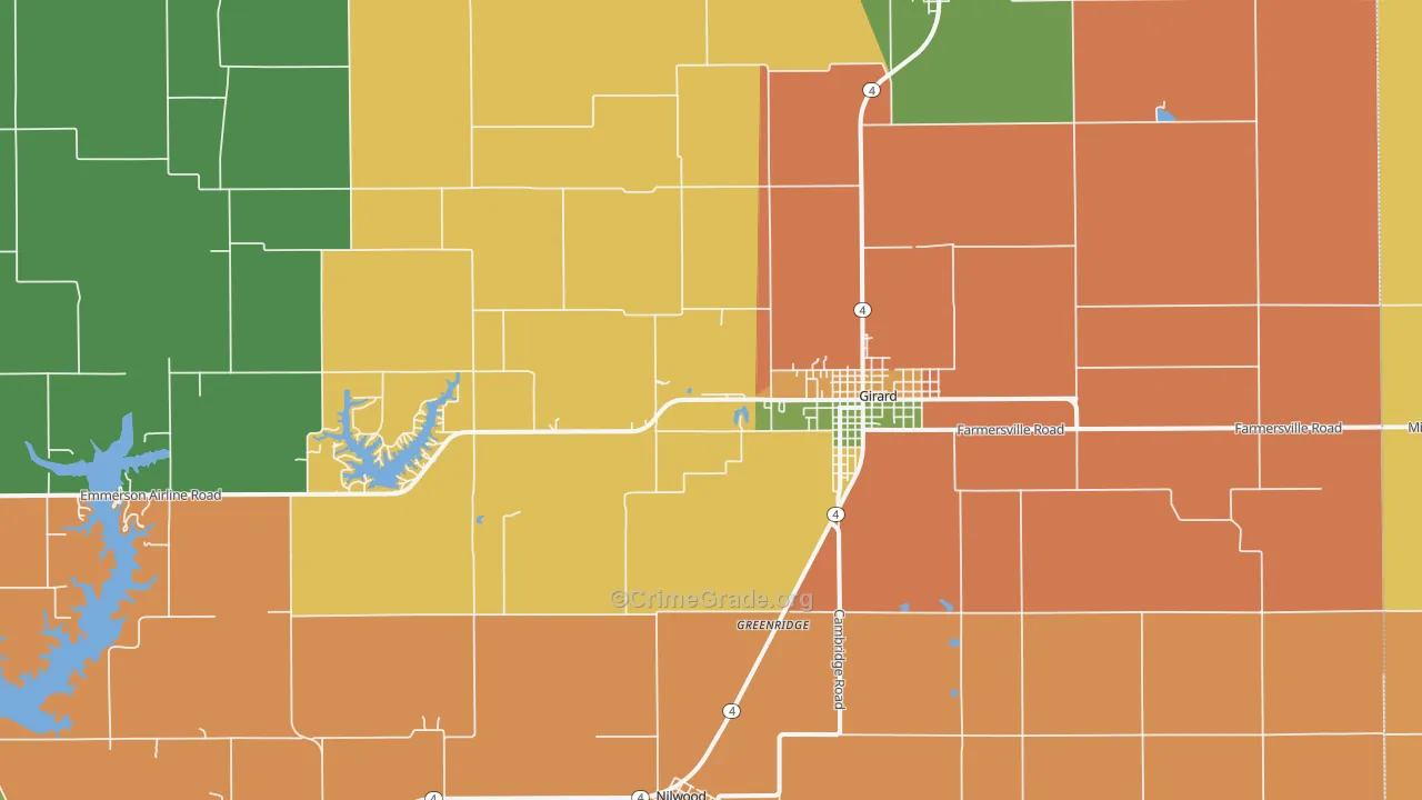 McVey, IL Map of Assault Rates