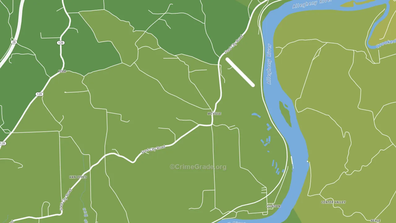 McVille, PA Map of Assault Rates
