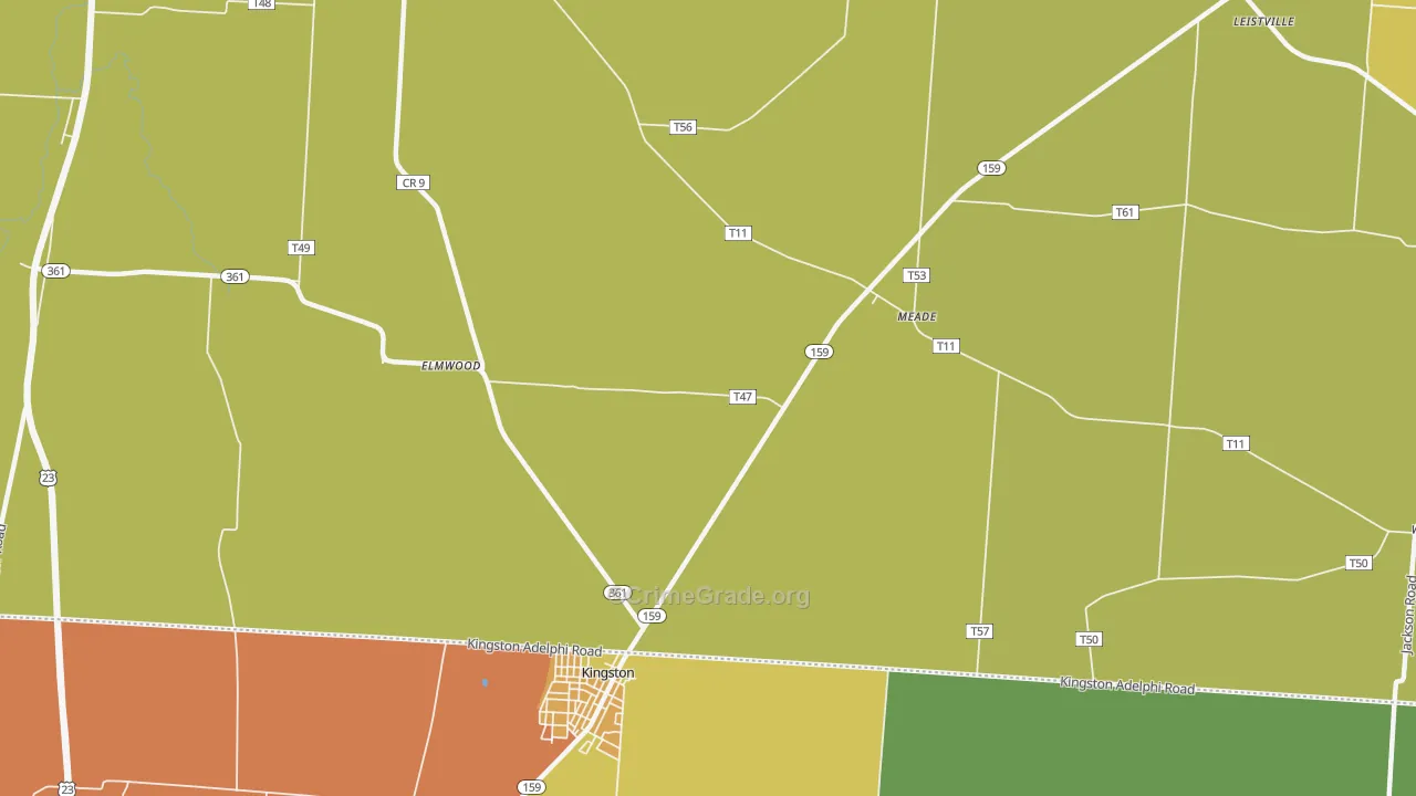 Meade, OH Map of Assault Rates