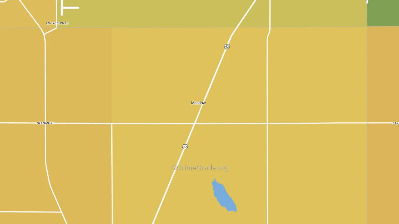 Meadow, TX Map of Assault Rates