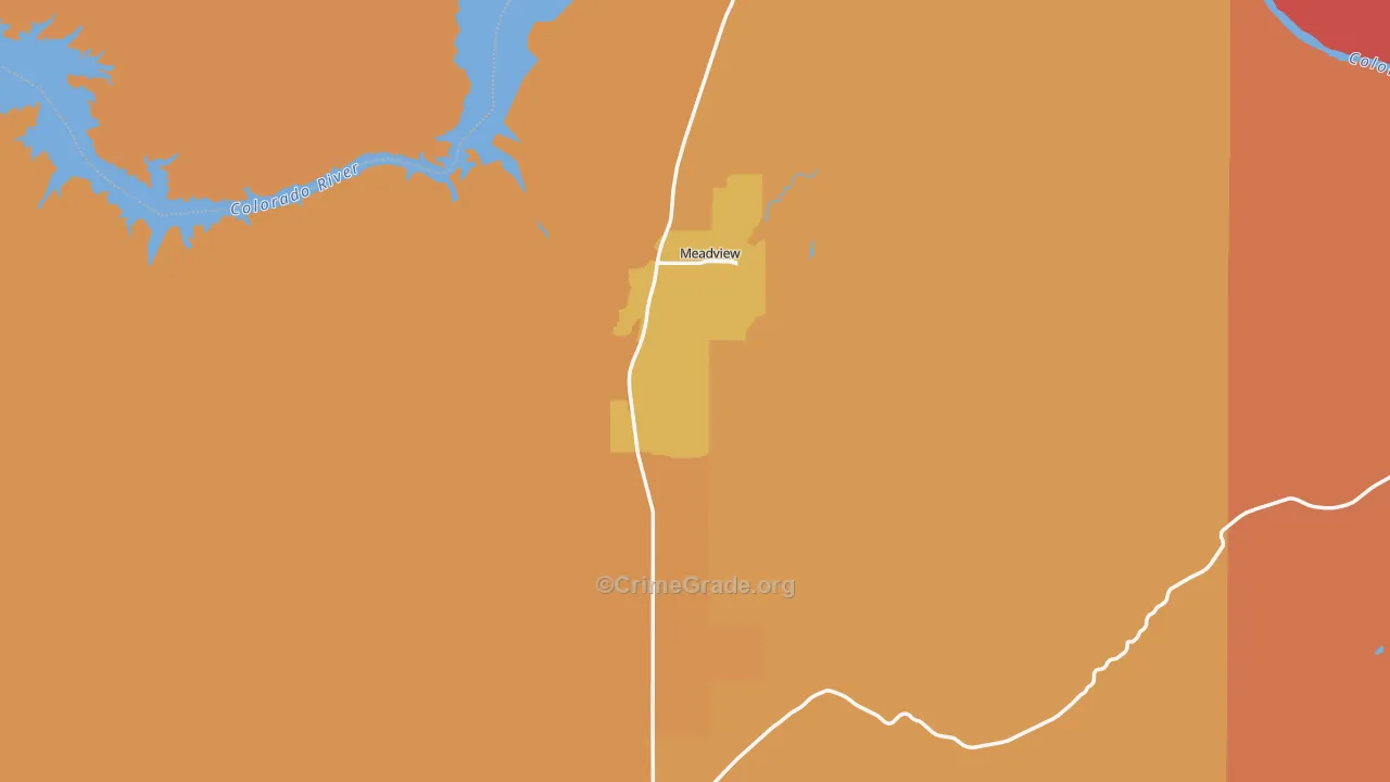 Meadview, AZ Map of Assault Rates
