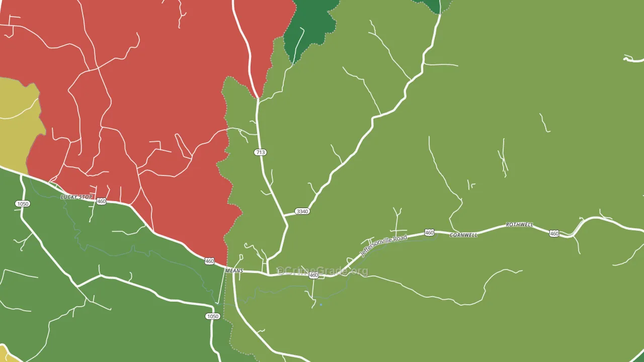 Means, KY Map of Assault Rates