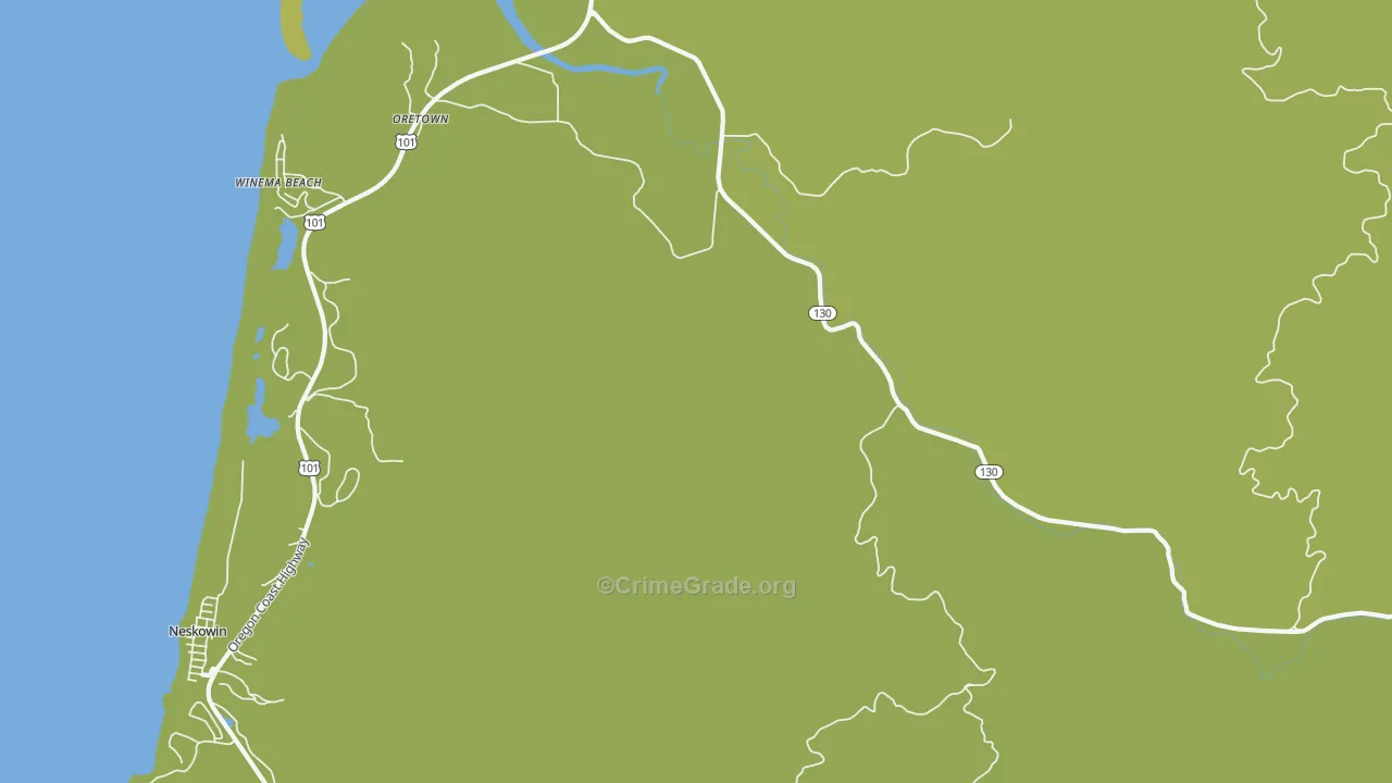 Meda, OR Map of Assault Rates
