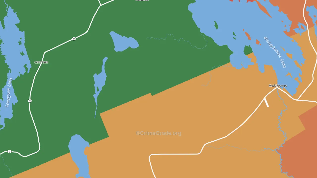 Meddybemps, ME Map of Assault Rates