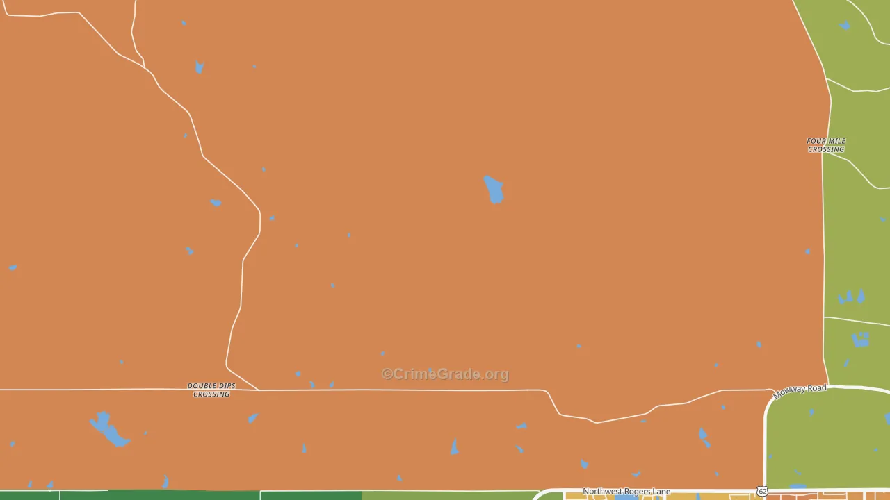 Meers, OK Map of Assault Rates