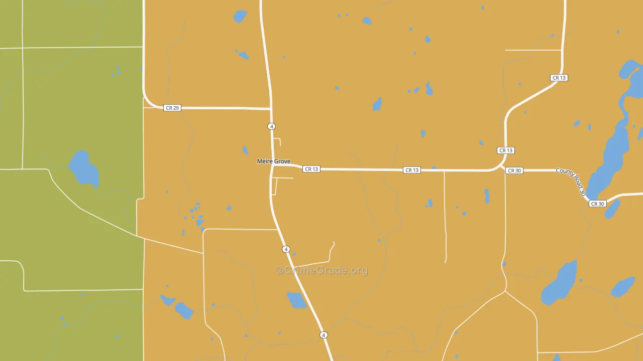 Meire Grove, MN Map of Assault Rates