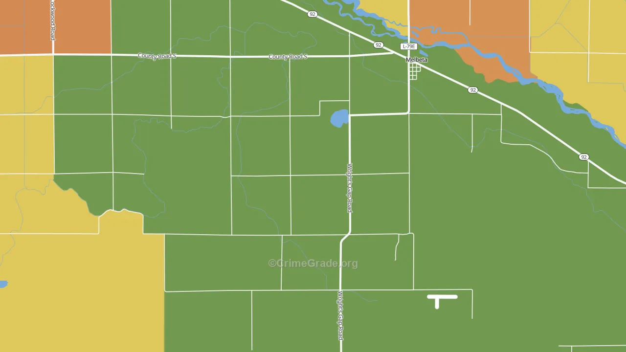 Melbeta, NE Map of Assault Rates