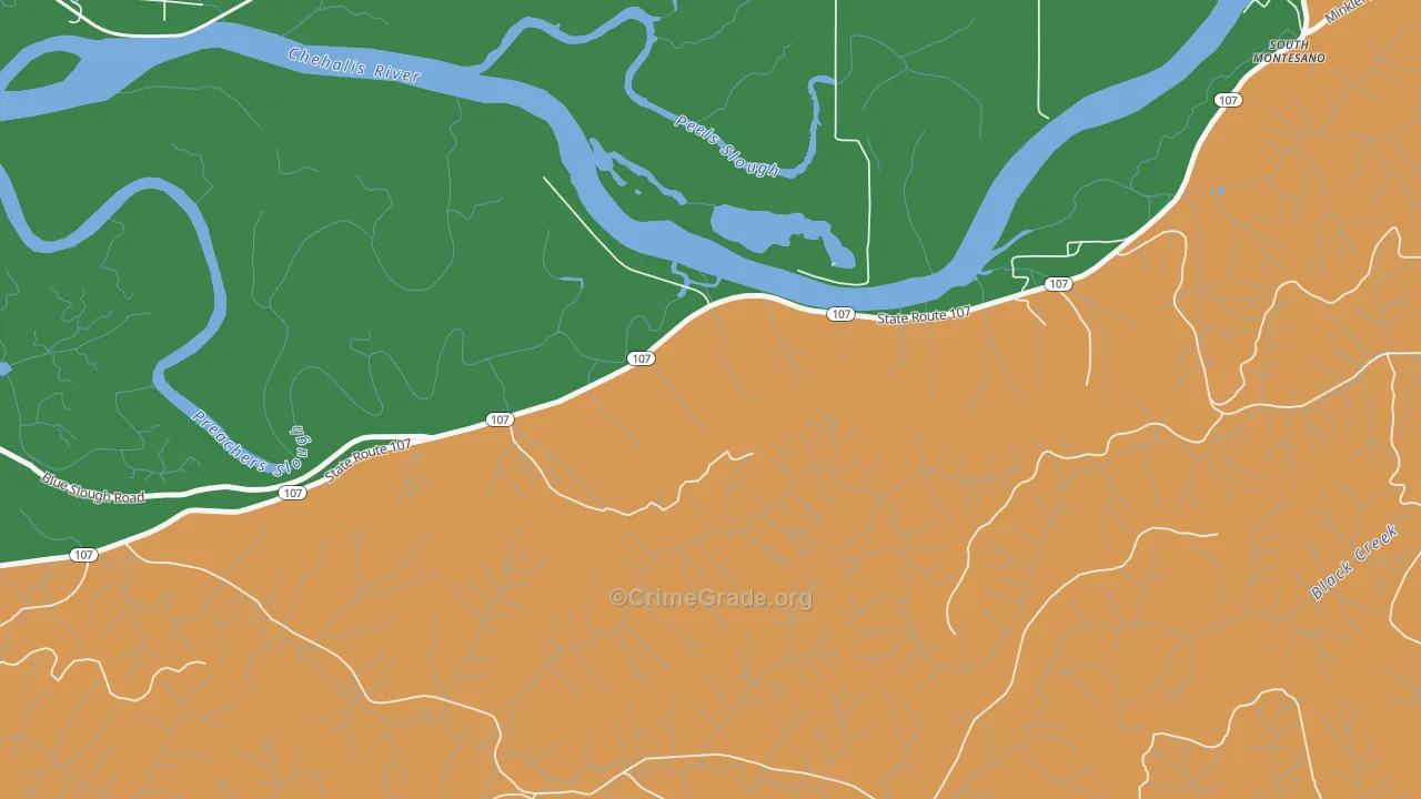 Melbourne, WA Map of Assault Rates