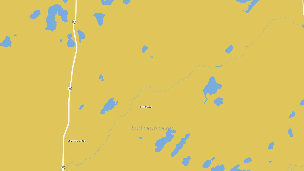 Melrude, MN Map of Assault Rates