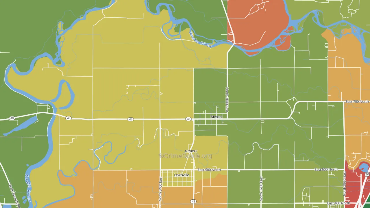 Menan, ID Map of Assault Rates