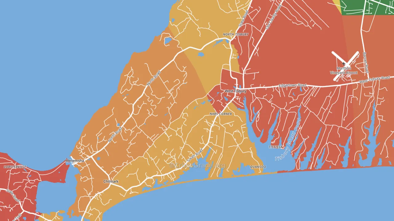 Menemsha, MA Map of Assault Rates