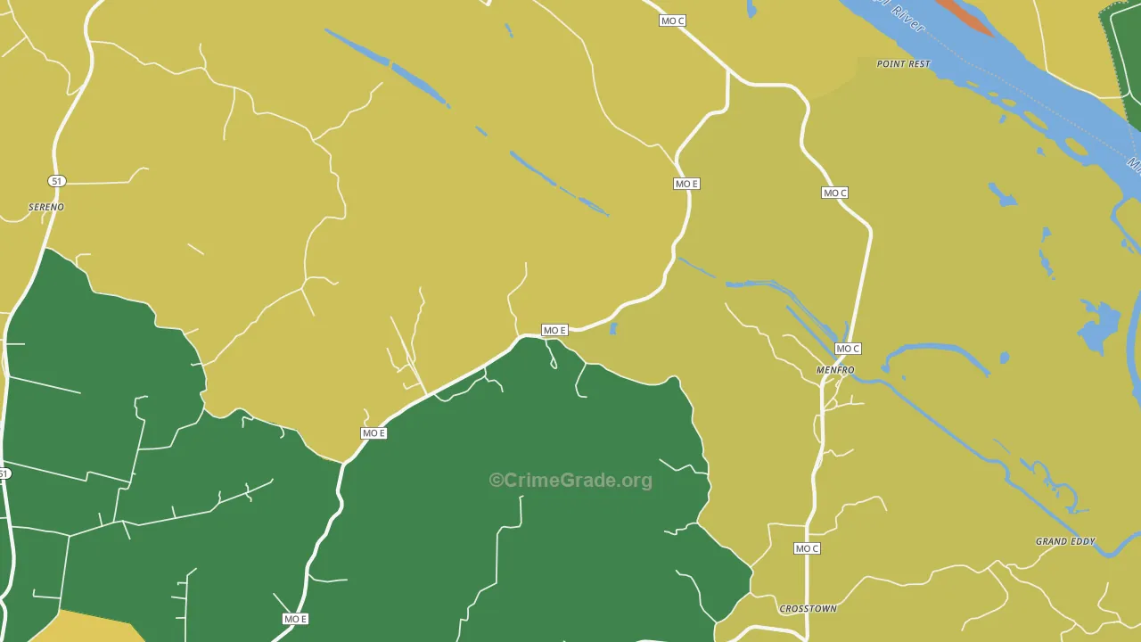 Menfro, MO Map of Assault Rates