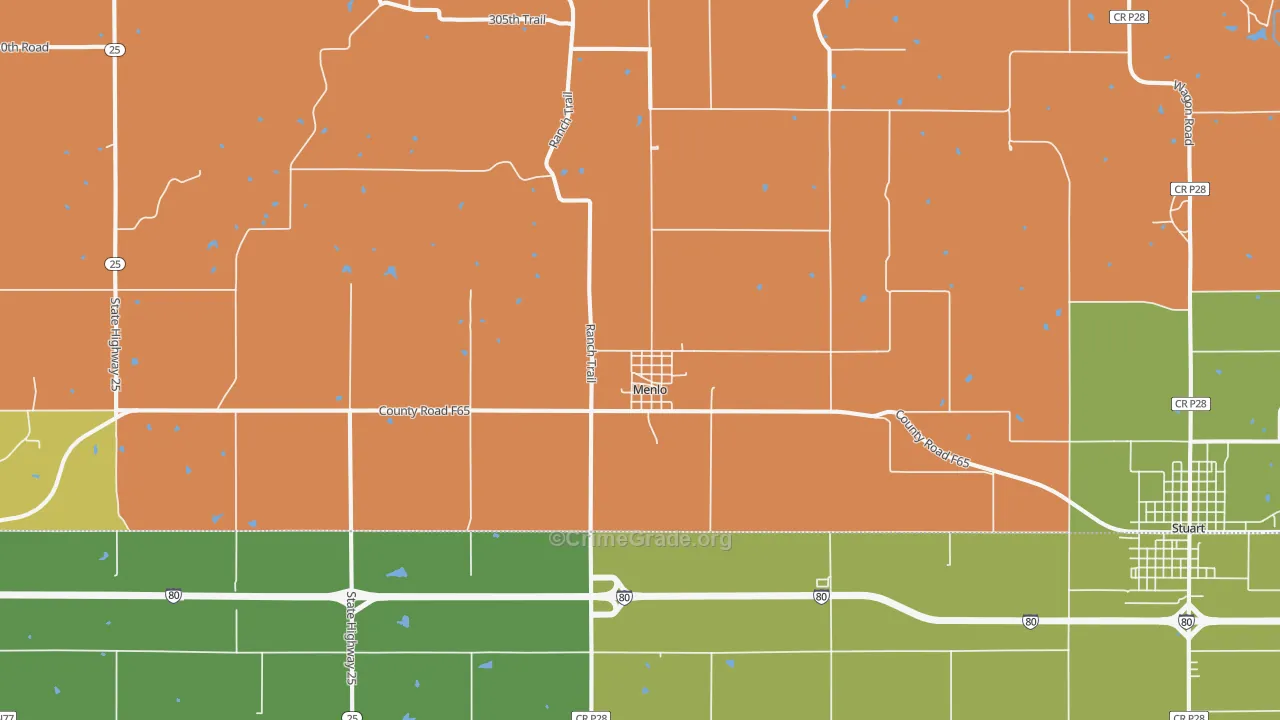 Menlo, IA Map of Assault Rates