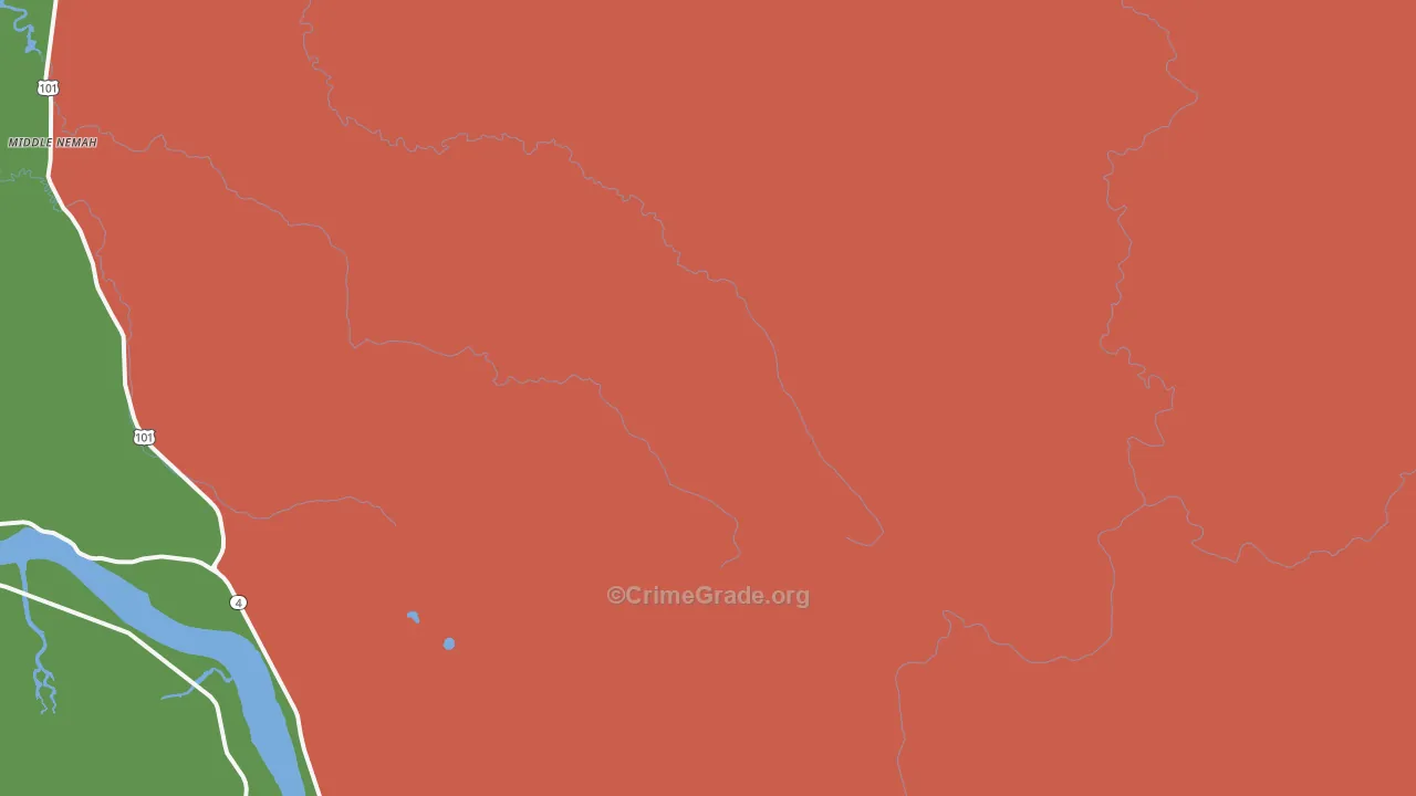 Menlo, WA Map of Assault Rates