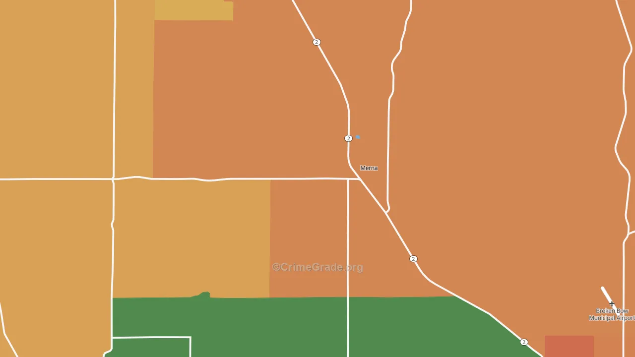 Merna, NE Map of Assault Rates