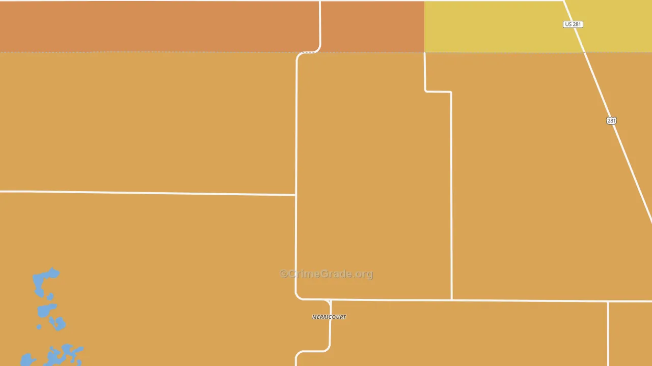 Merricourt, ND Map of Assault Rates