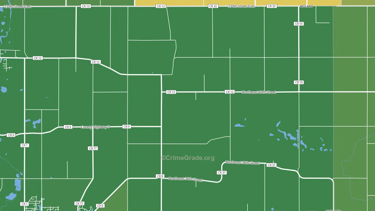 Merton, MN Map of Assault Rates