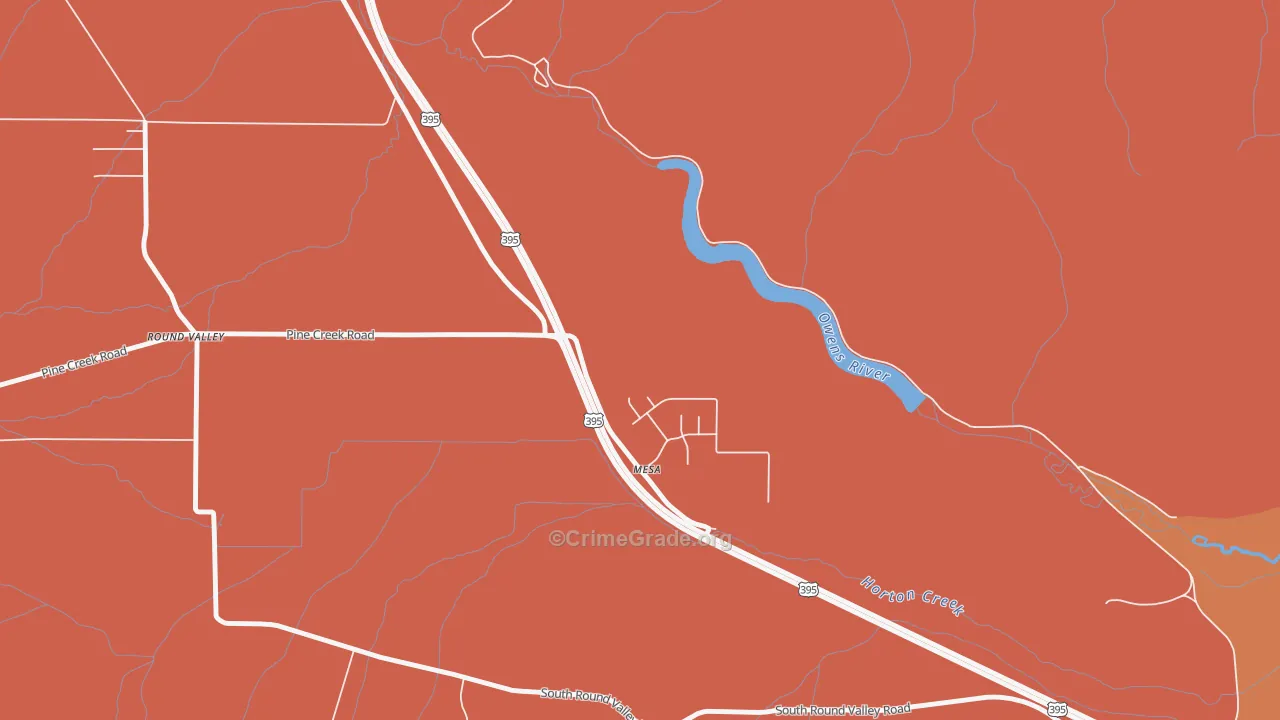 Mesa, CA Map of Assault Rates