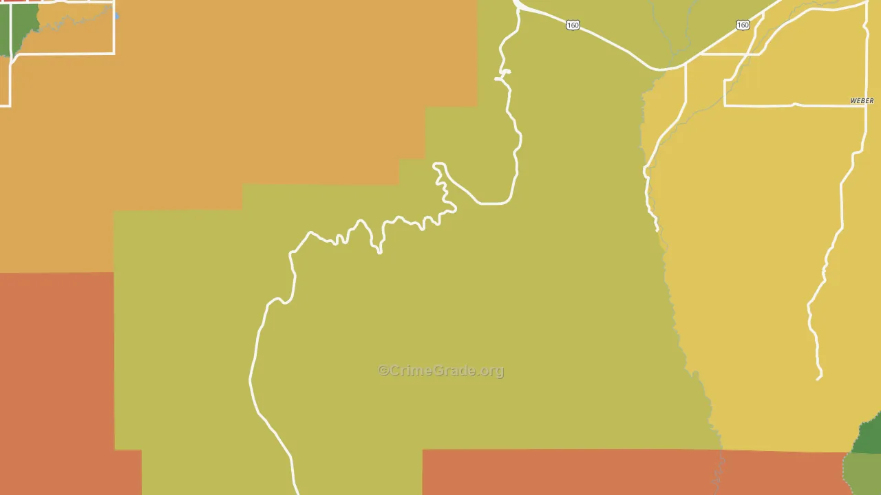 Mesa Verde National Park, CO Map of Assault Rates