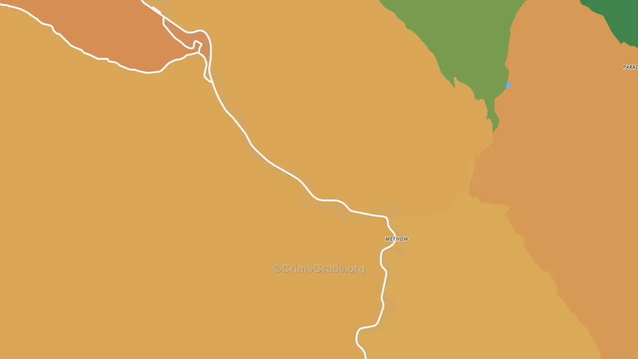 Methow, WA Map of Assault Rates