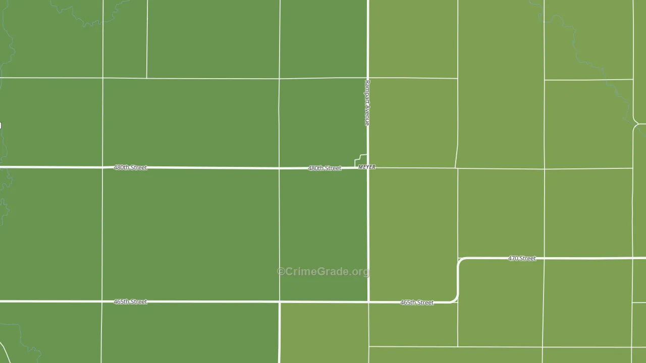 Meyer, IA Map of Assault Rates