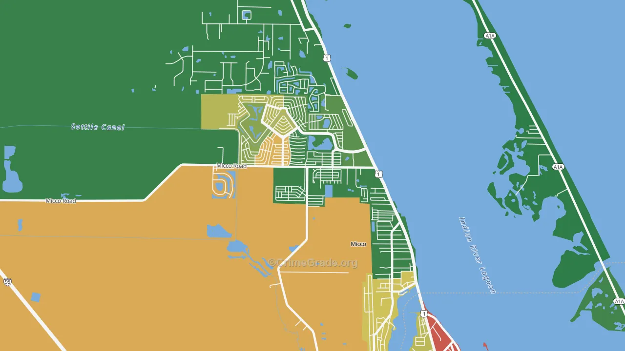Micco, FL Map of Assault Rates