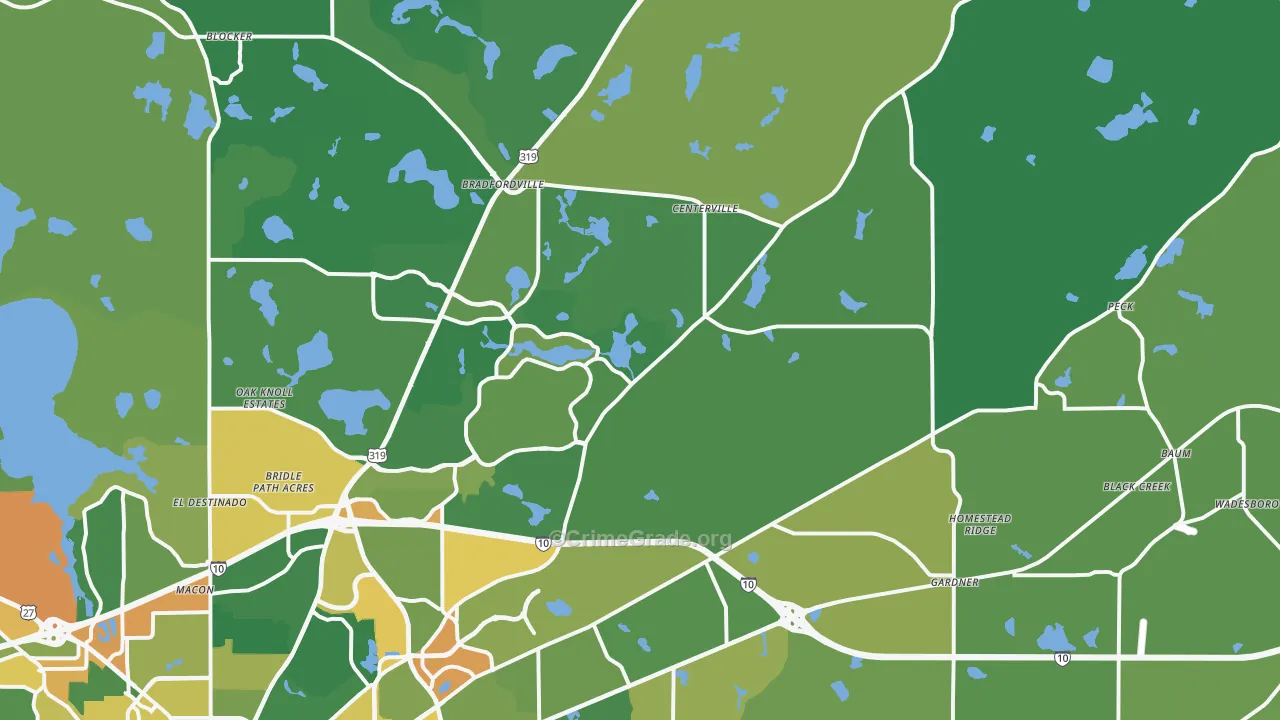 Miccosukee Cpo, FL Map of Assault Rates