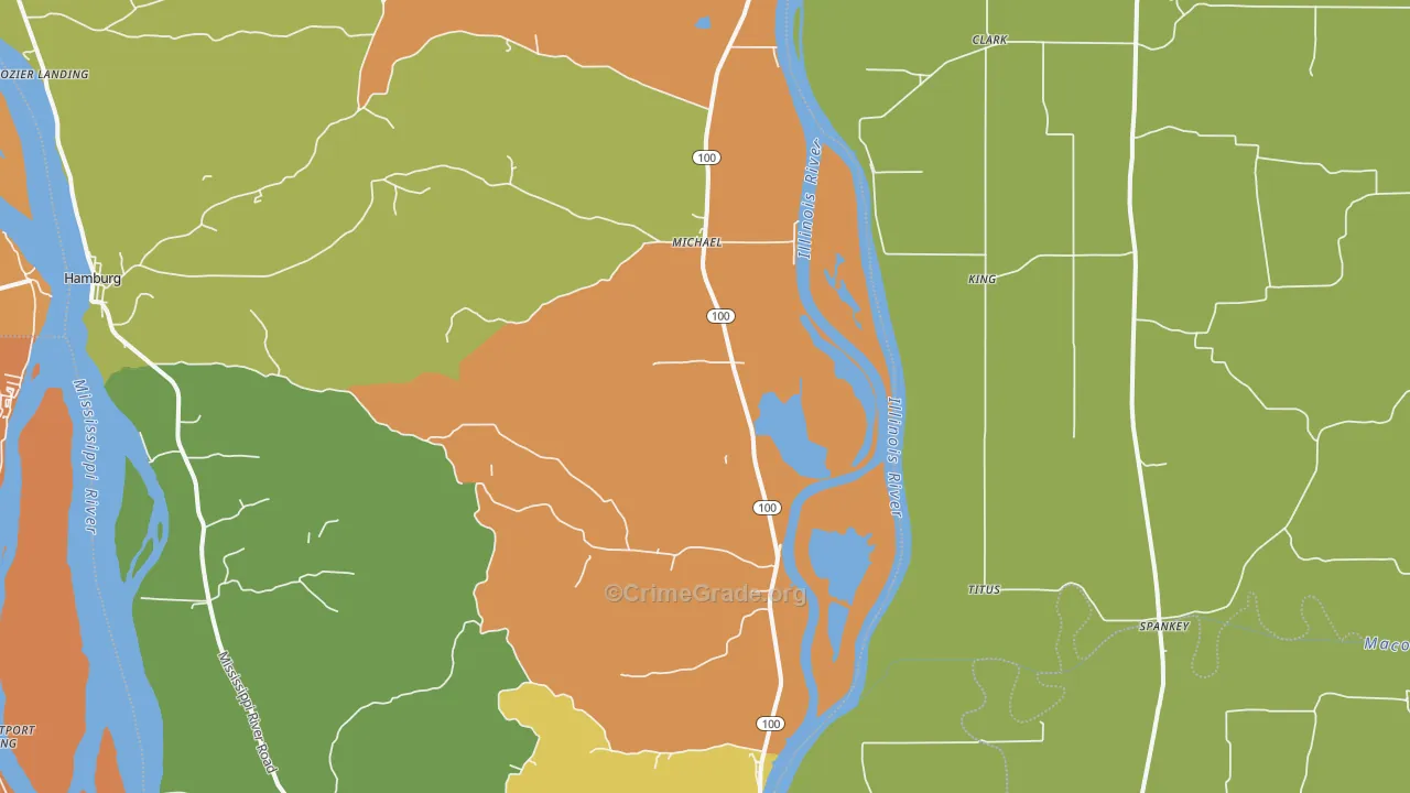 Michael, IL Map of Assault Rates