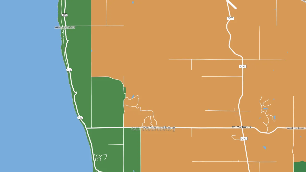 Middle Village, MI Map of Assault Rates