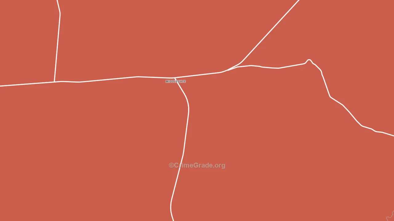Middlegate, NV Map of Assault Rates