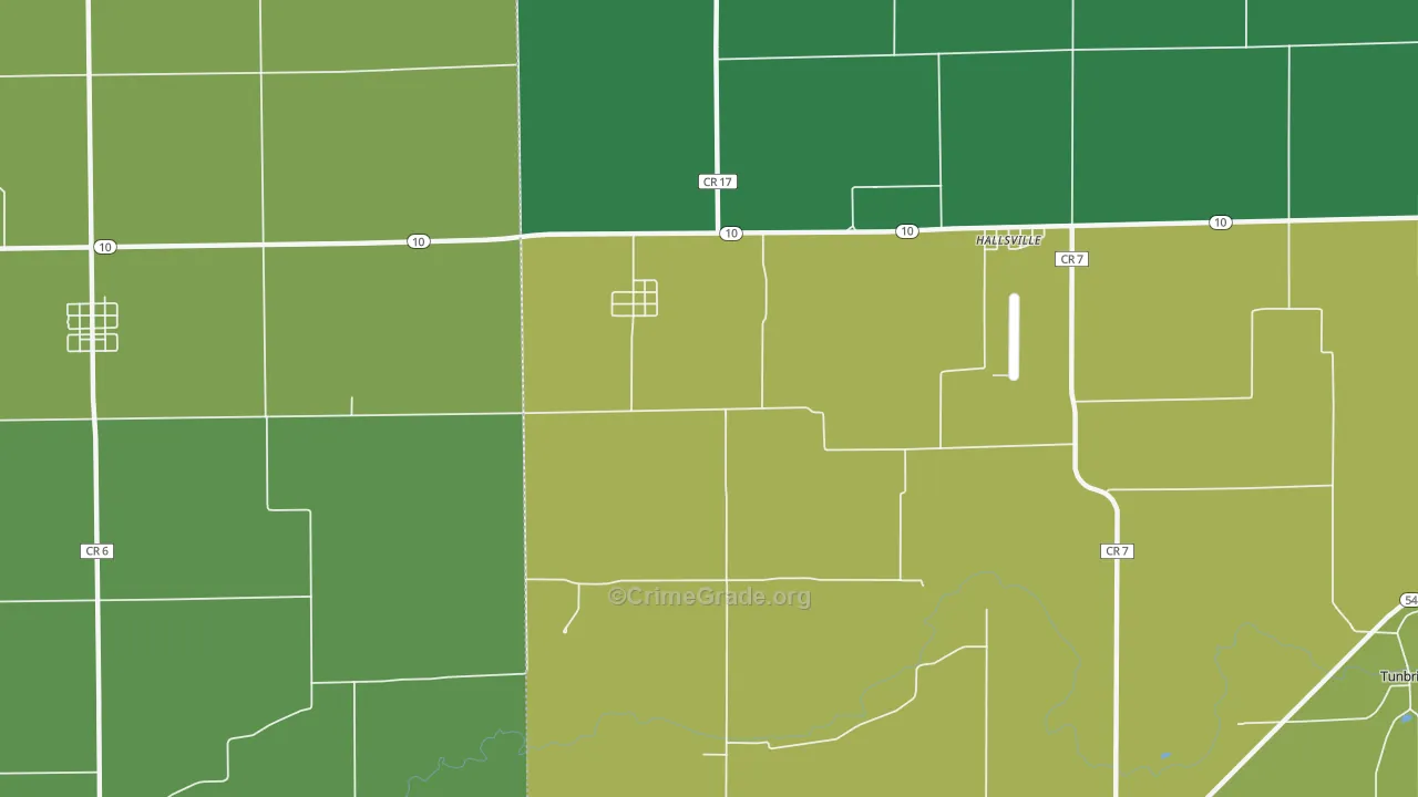 Midland City, IL Map of Assault Rates