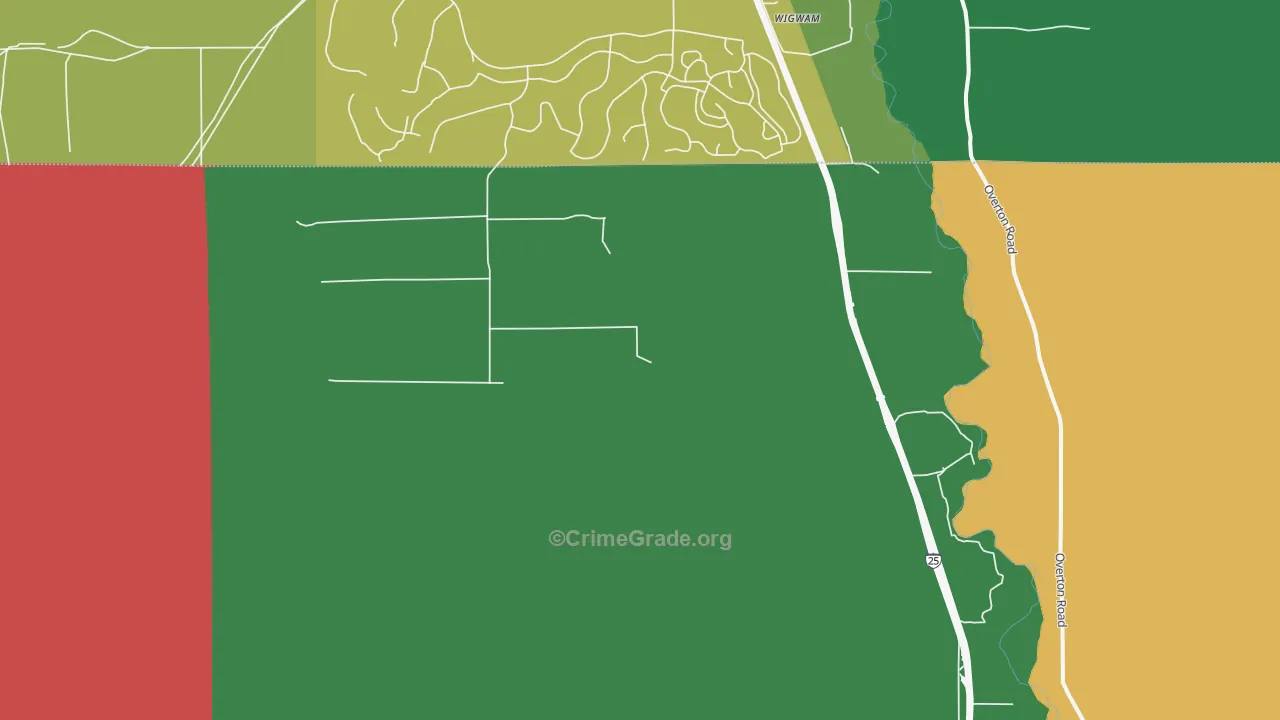 Midway, CO Map of Assault Rates