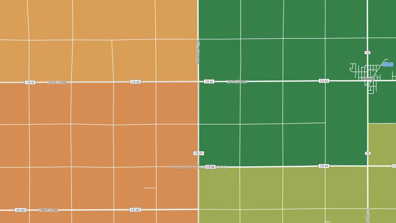 Midway, SD Map of Assault Rates