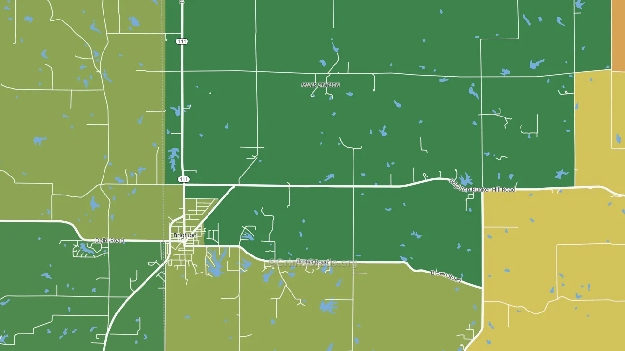 Miles Station, IL Map of Assault Rates