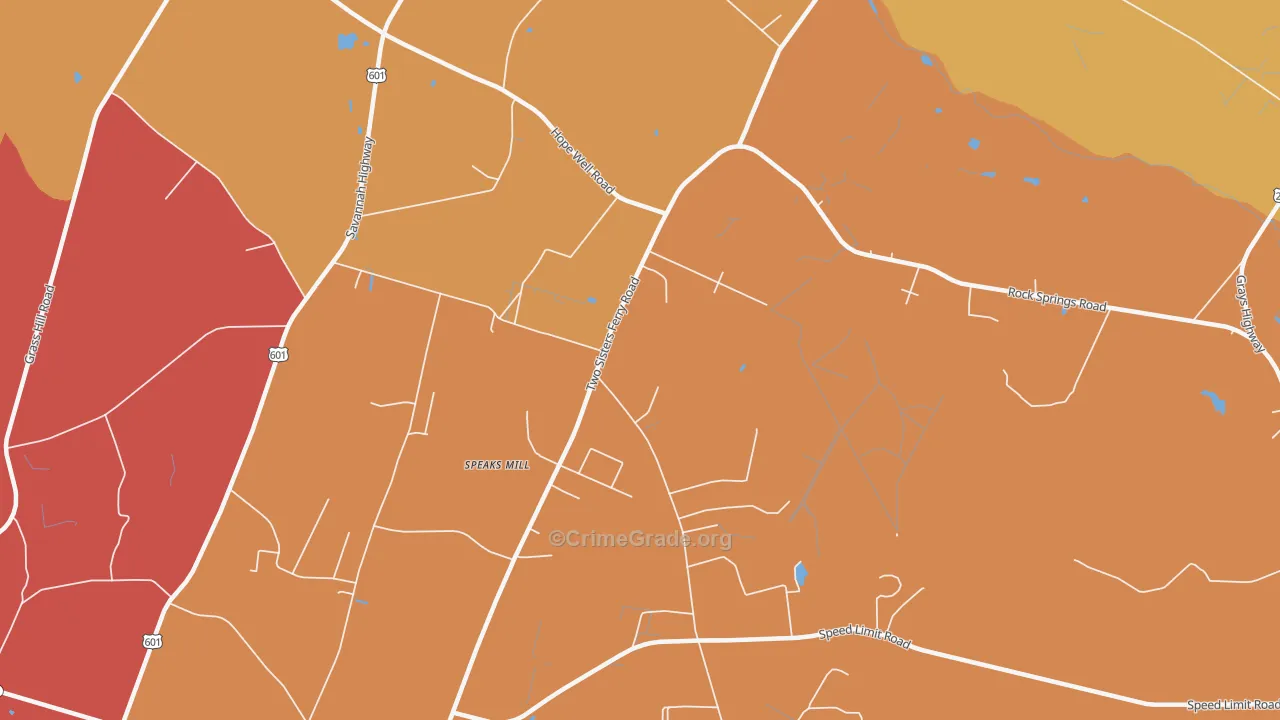 Miley, SC Map of Assault Rates