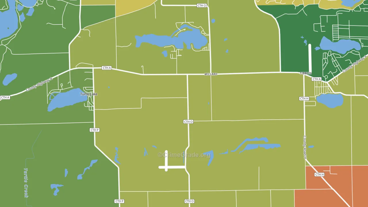 Millard, WI Map of Assault Rates